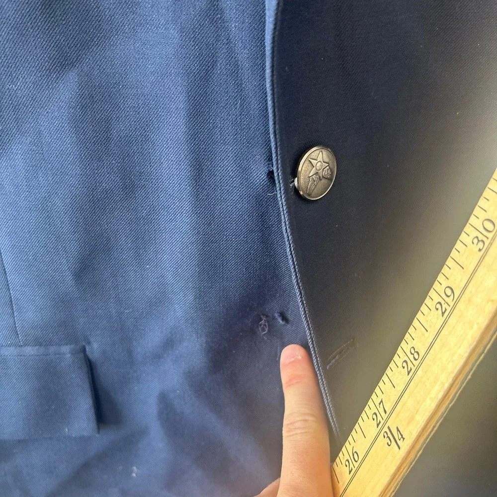 American Craftsman Patriot Weintraub Bros Military Blazer Navy Blue Uniform Coat